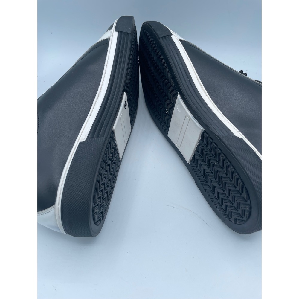 Nekta Genesis Mens Size 13 Black White Leather Low Top Sneakers Shoes - Picture 5 of 6